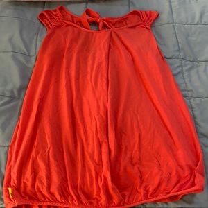 🎄Lole orangey pink tank top